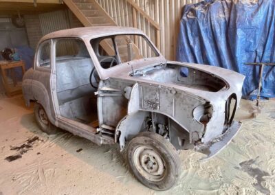 Austin A30 Shot blasted