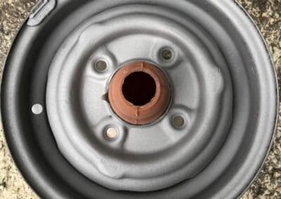 alloy wheel after sandblasting