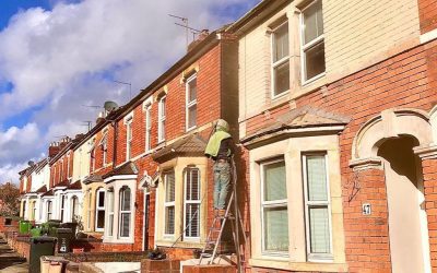 A Glance at Sandblasting a House