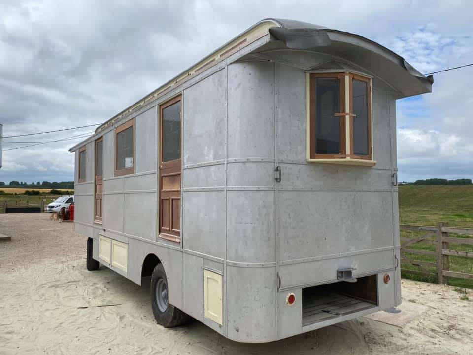 Trailer after paint removal